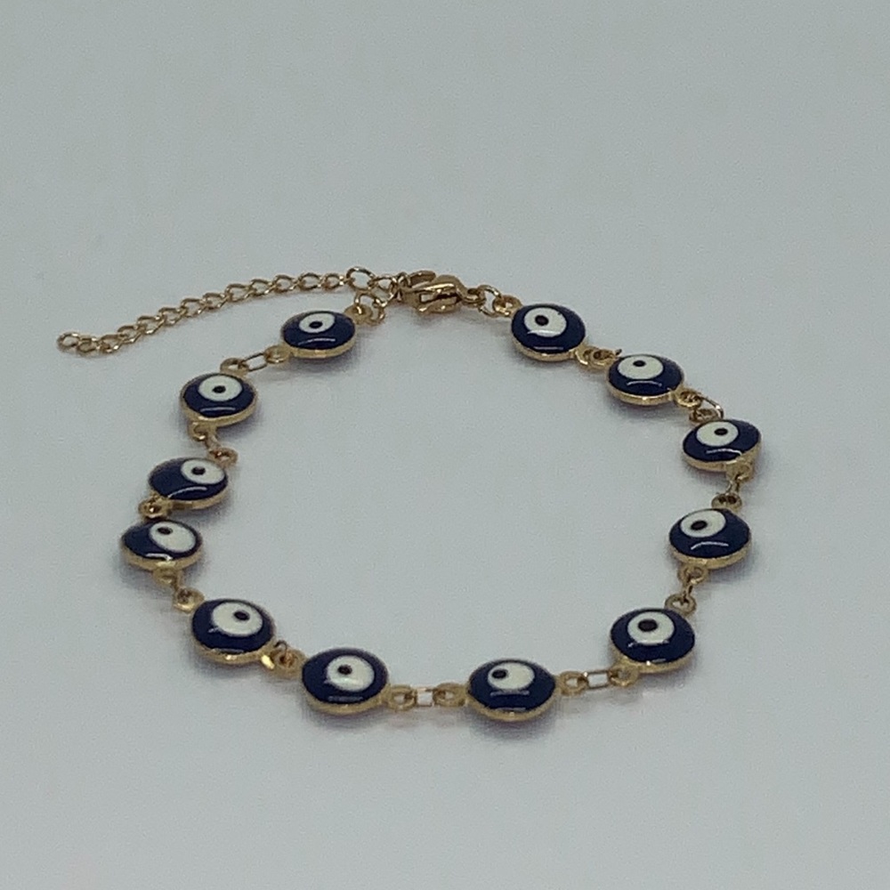 NEW‼️ 304 Stainless Steel Link Bracelets, Evil Eye